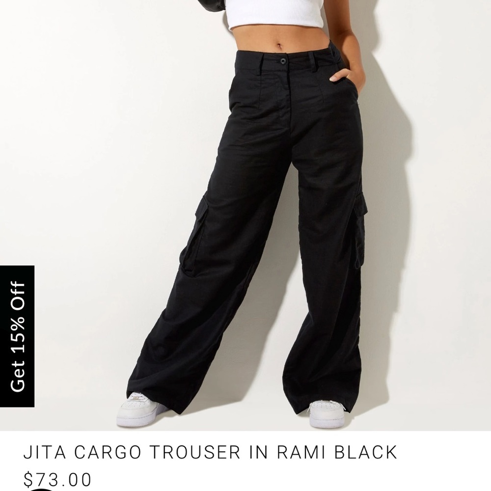 Jita Cargo Trouser in Black